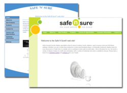 The SafeNSure website has undergone a new design.  Creating a new template in the Website Builder, we were able to change designs without re-entering any content!