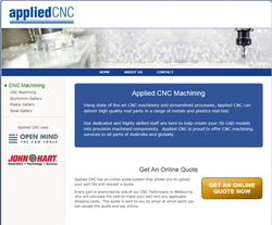 Applied CNC launch a website specialising in custom CNC machining via an online quote system.