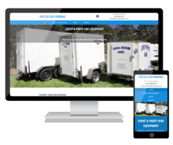 We have launched a new website for Specialised Rentals in Bayswater to promote the coolroom and event hire equipment.