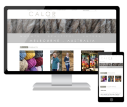 We have launched a new mobile friendly website for Calor Yarns & Design